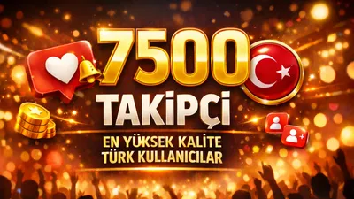 7500 Takipçi Gold