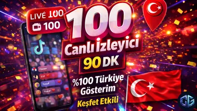 100 Canlı Yayın Seyirci (90dk)