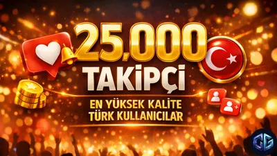 25000 Takipçi Gold