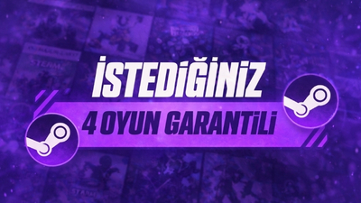 Steam İstediğiniz 4 Oyun Garantili