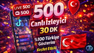 500 Canlı Yayın Seyirci (30dk)